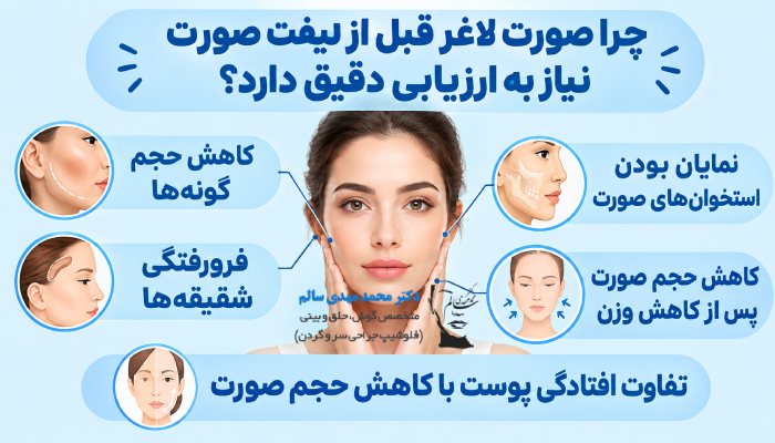 چرا صورت لاغر قبل از لیفت صورت نیاز به ارزیابی دقیق دارد؟